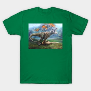 Tyrannosaurus rex with prey T-Shirt